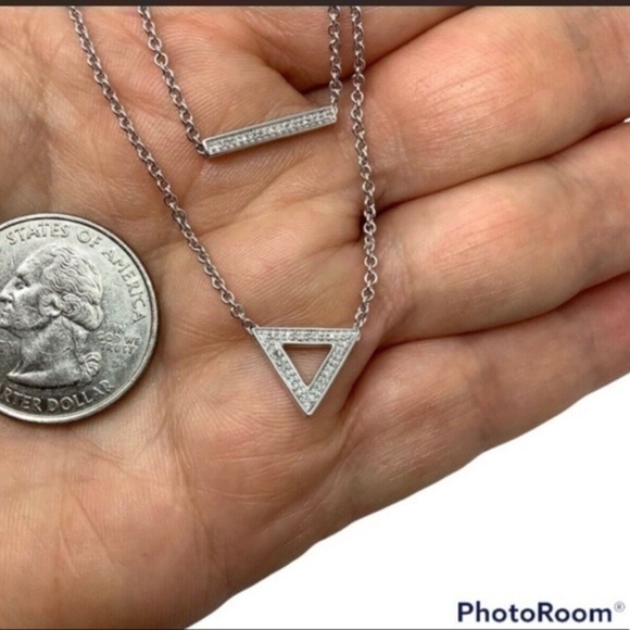 JWBR sterling silver Diamond 16” necklace - Picture 5 of 6